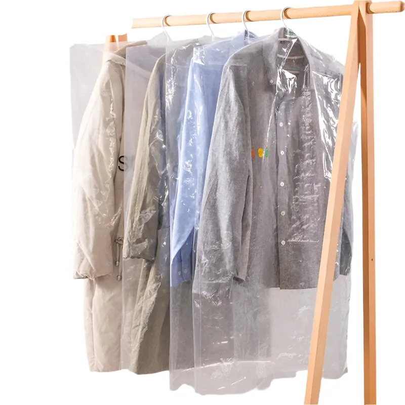 100 Disposable Dust Bags - 60x120cm - Thick Pe Material - Transparent