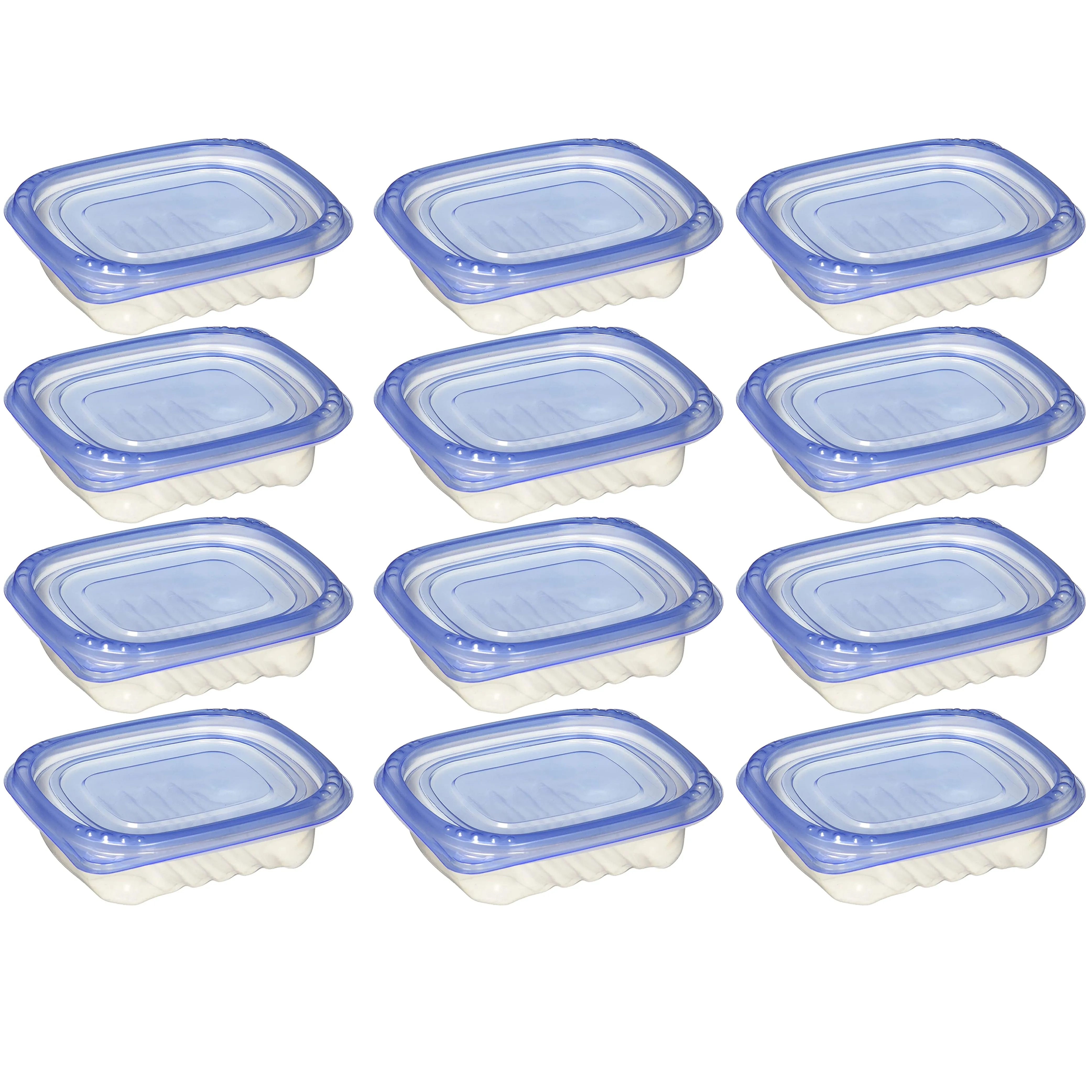 12 Pc Reusable Food Container Meal Prep Storage BPA Free Freezer Microwave Safe