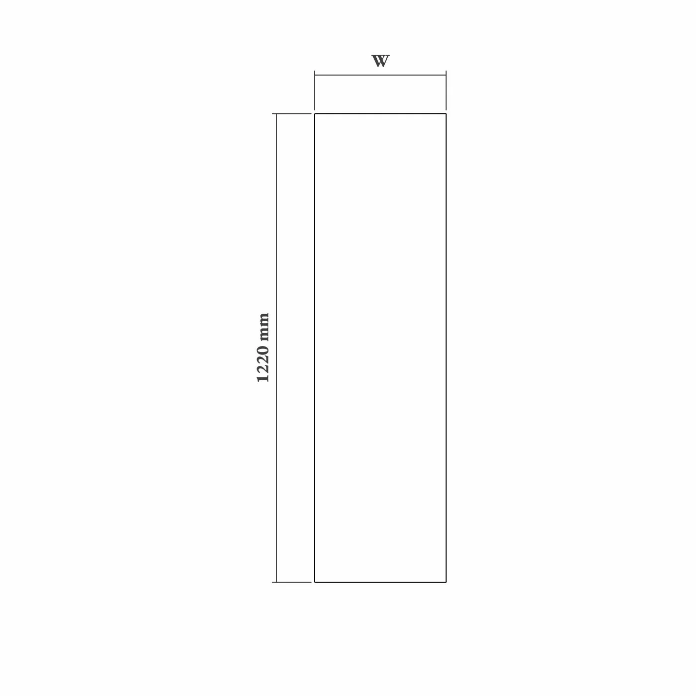 18mm Plain Countertop End Panel