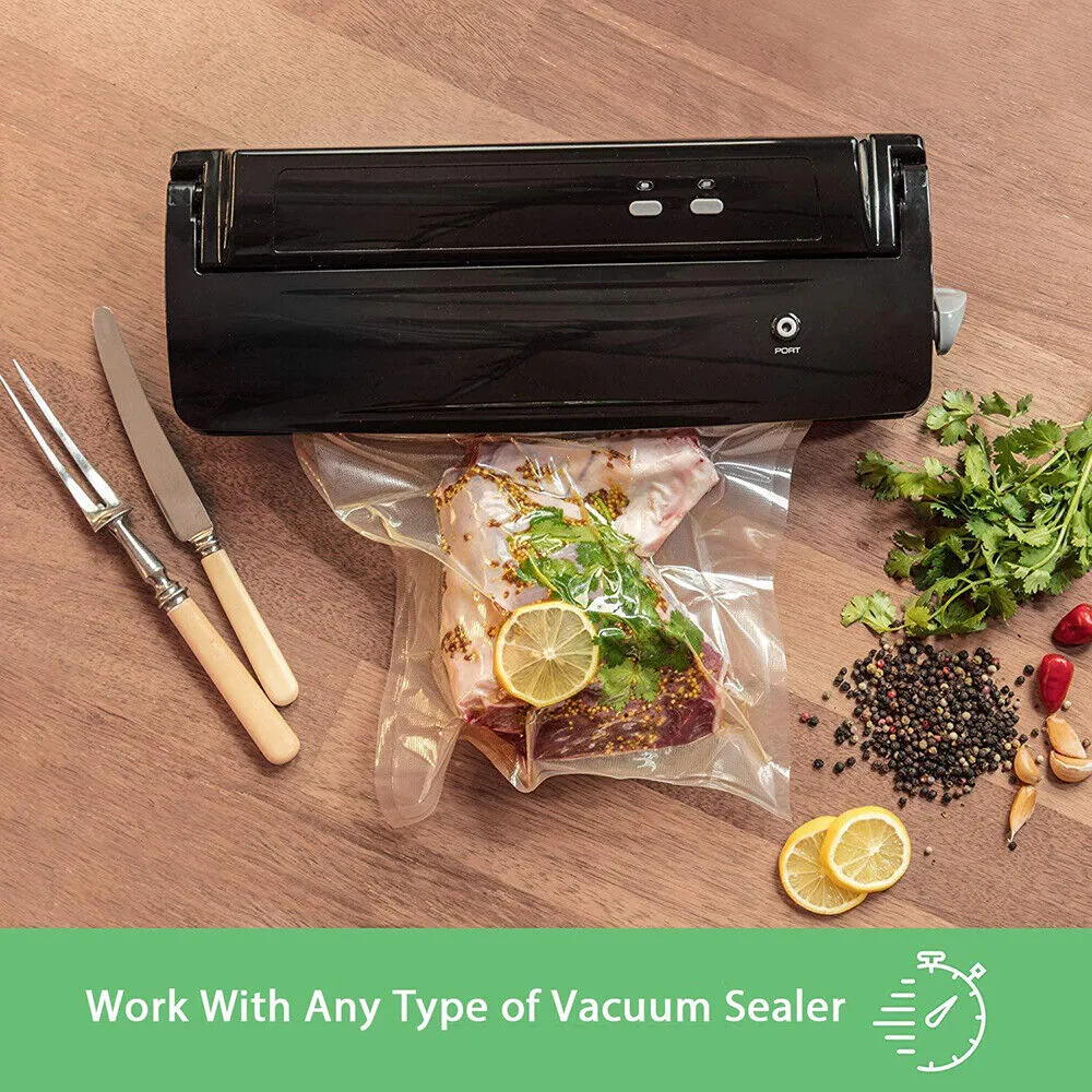 2ROLLS 30CM Vacuum Sealer Bags Rolls | Vacuum Food Saver | Storage Seal | 15M