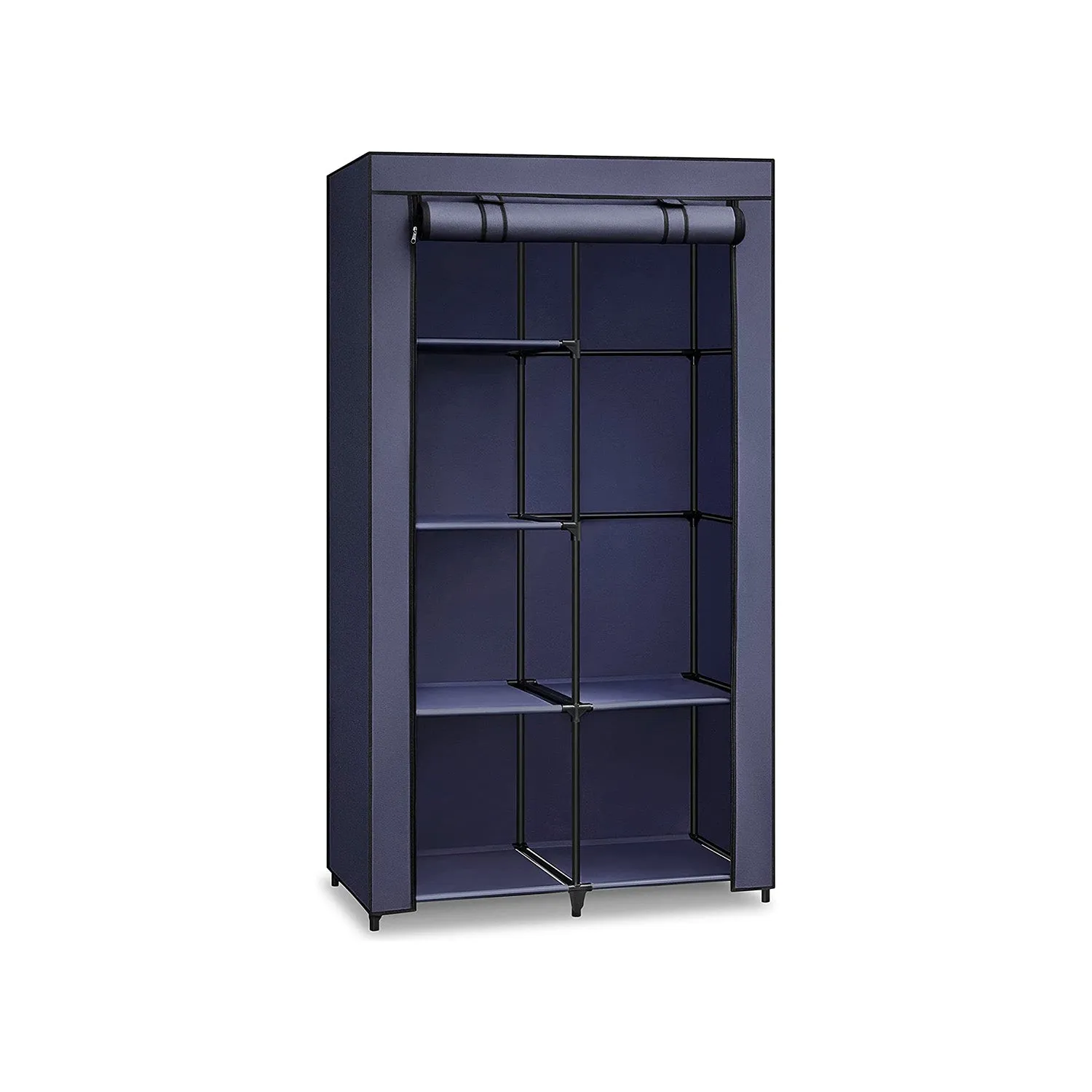 34" Portable Clothes Closet with Hanging Rod