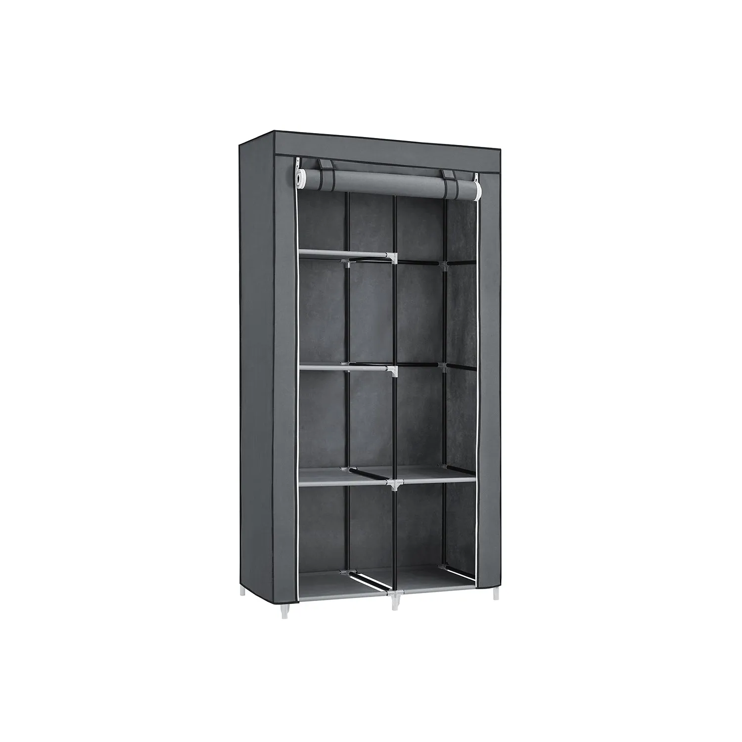 34" Portable Clothes Closet with Hanging Rod