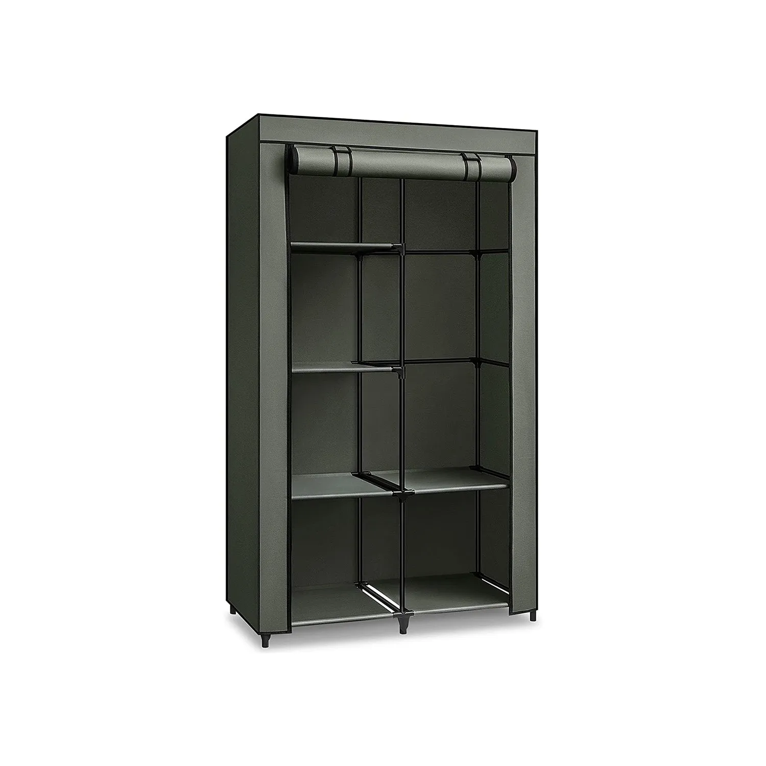34" Portable Clothes Closet with Hanging Rod