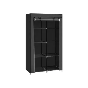 34" Portable Clothes Closet with Hanging Rod