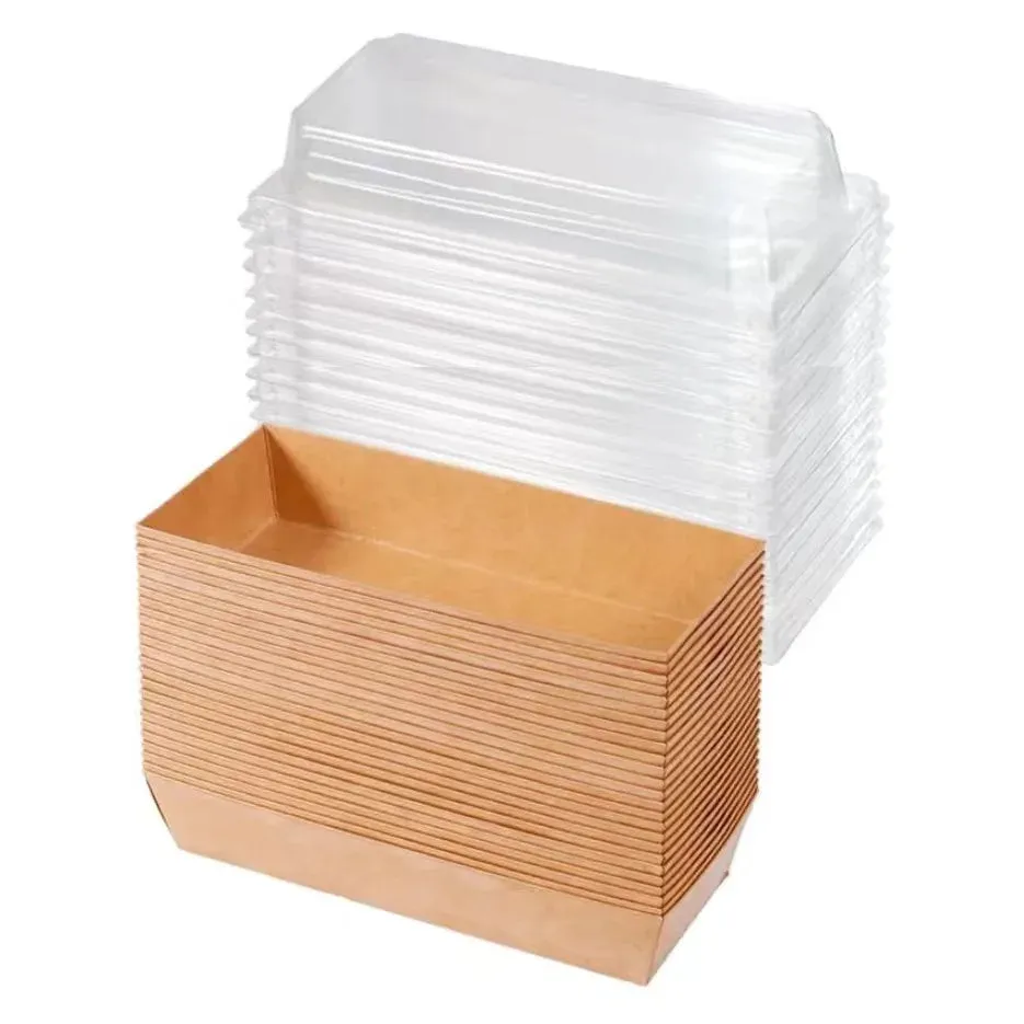 50 Pack Clear Lid Charcuterie Boxes For Desserts & Strawberries