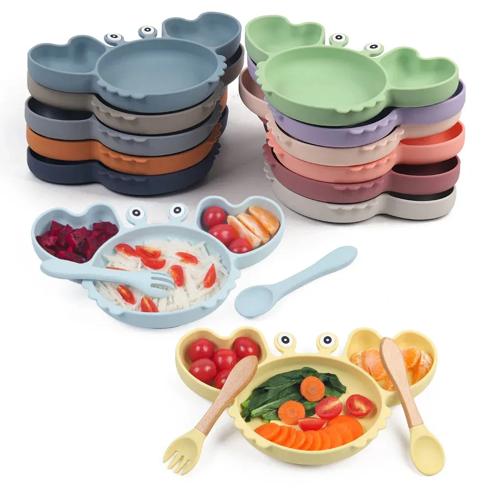 9Pcs Baby Silicone Feeding Set