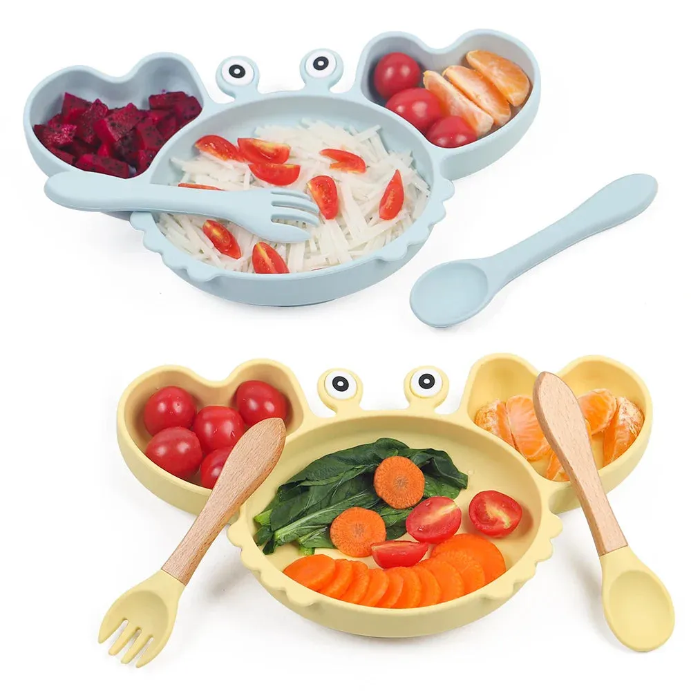 9Pcs Baby Silicone Feeding Set