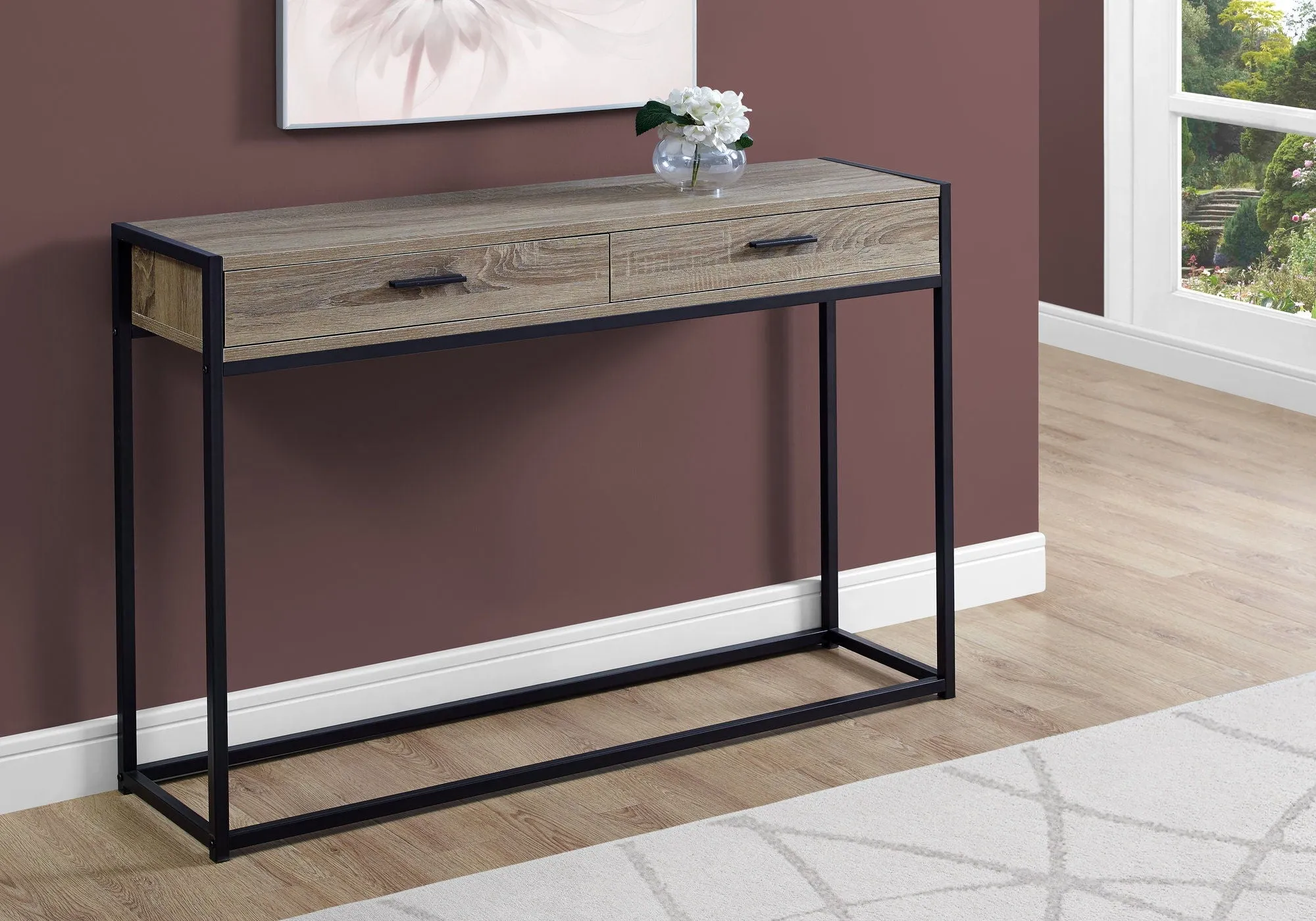 Accent Console Table For Entryway, Storage Drawers, Contemporary & Modern by Couch.com