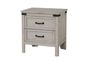 Alexandria - Nightstand, Mountain Mist Finish - Gray by Couch.com
