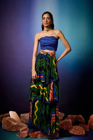Aurorays Raio Tiered Skirt