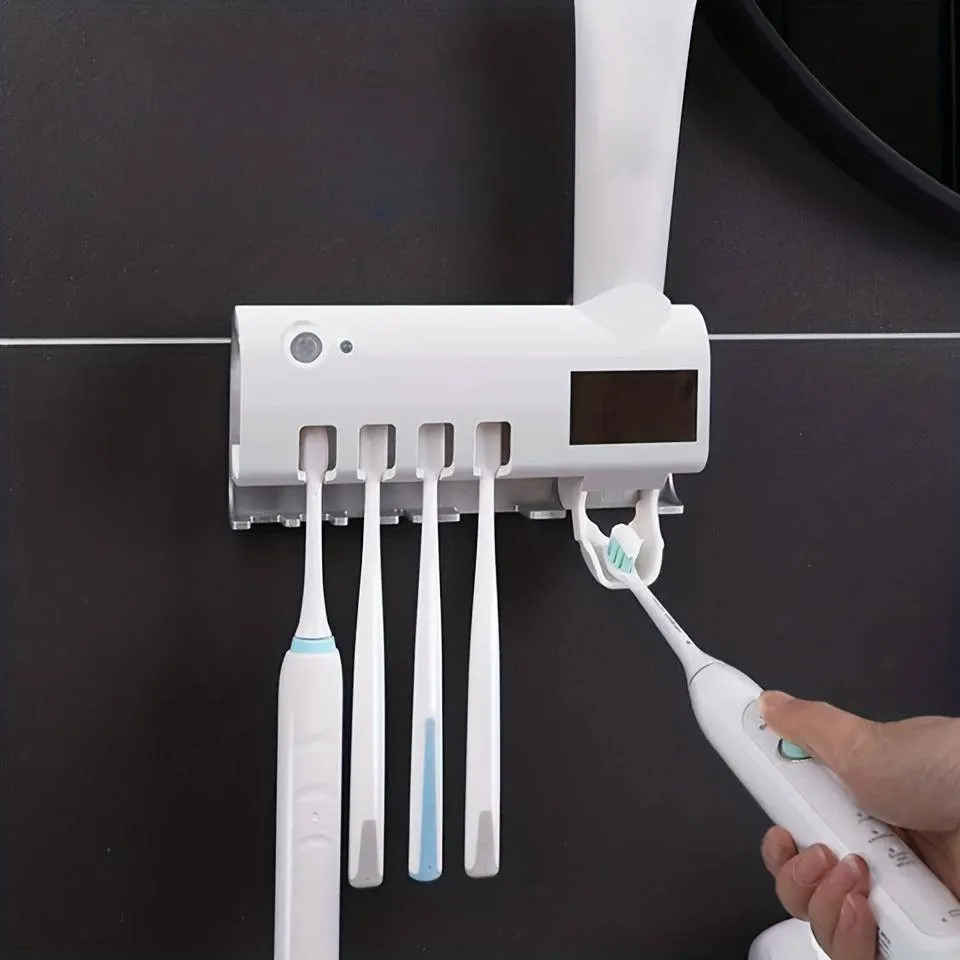 Automatic Sanitizer Toothbrush Holder