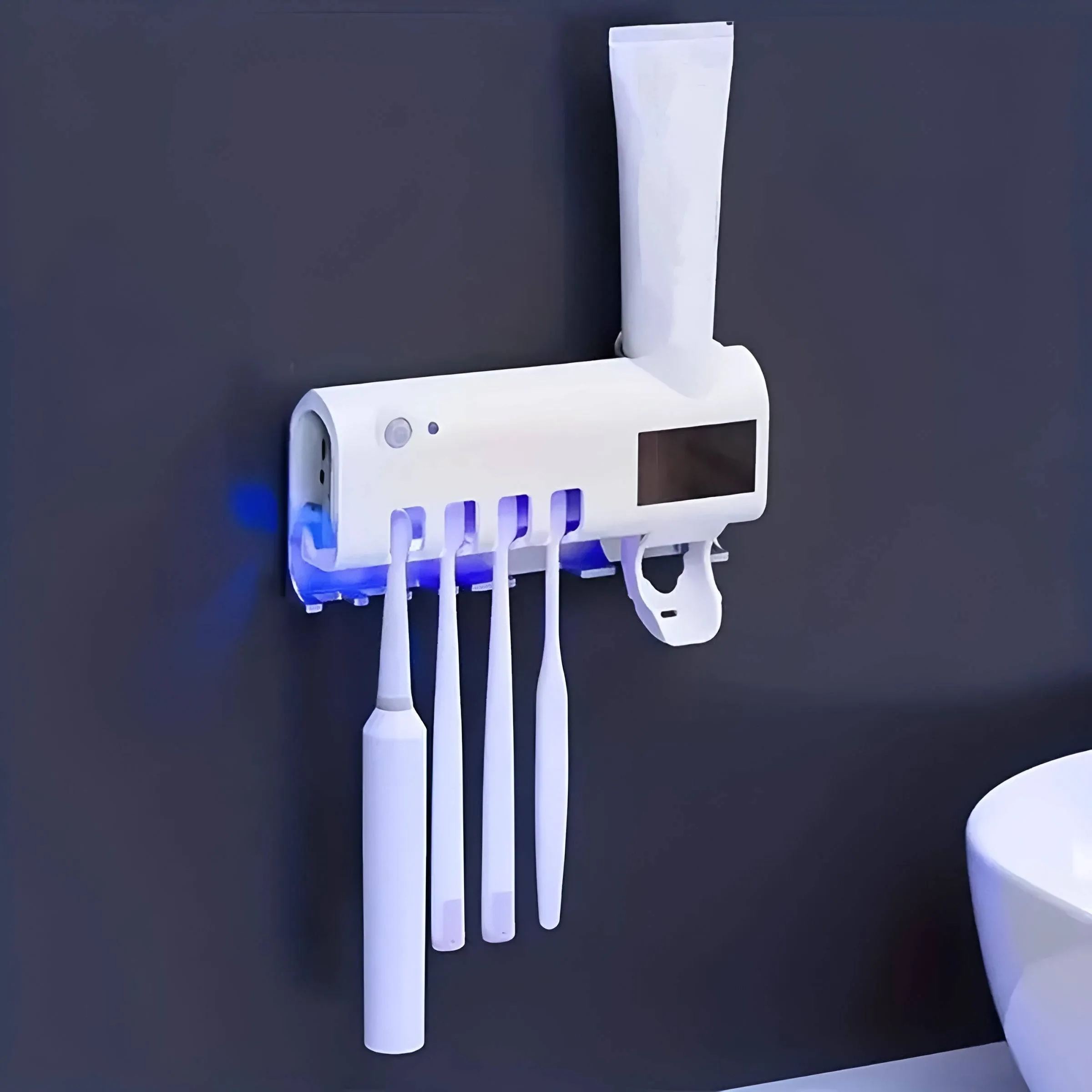 Automatic Sanitizer Toothbrush Holder