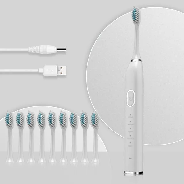 Automatic Sonic Electric Toothbrush USB Charger Ultrasonic