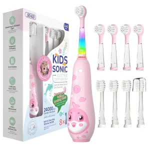 Colourful Dolphin Kids Electric Toothbrush Smart Timer Ipx7 Waterproof