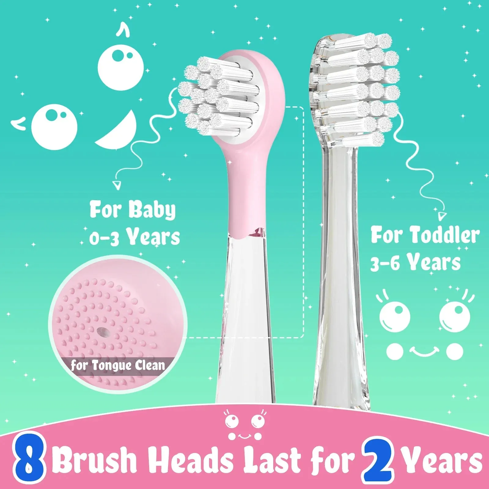 Colourful Dolphin Kids Electric Toothbrush Smart Timer Ipx7 Waterproof