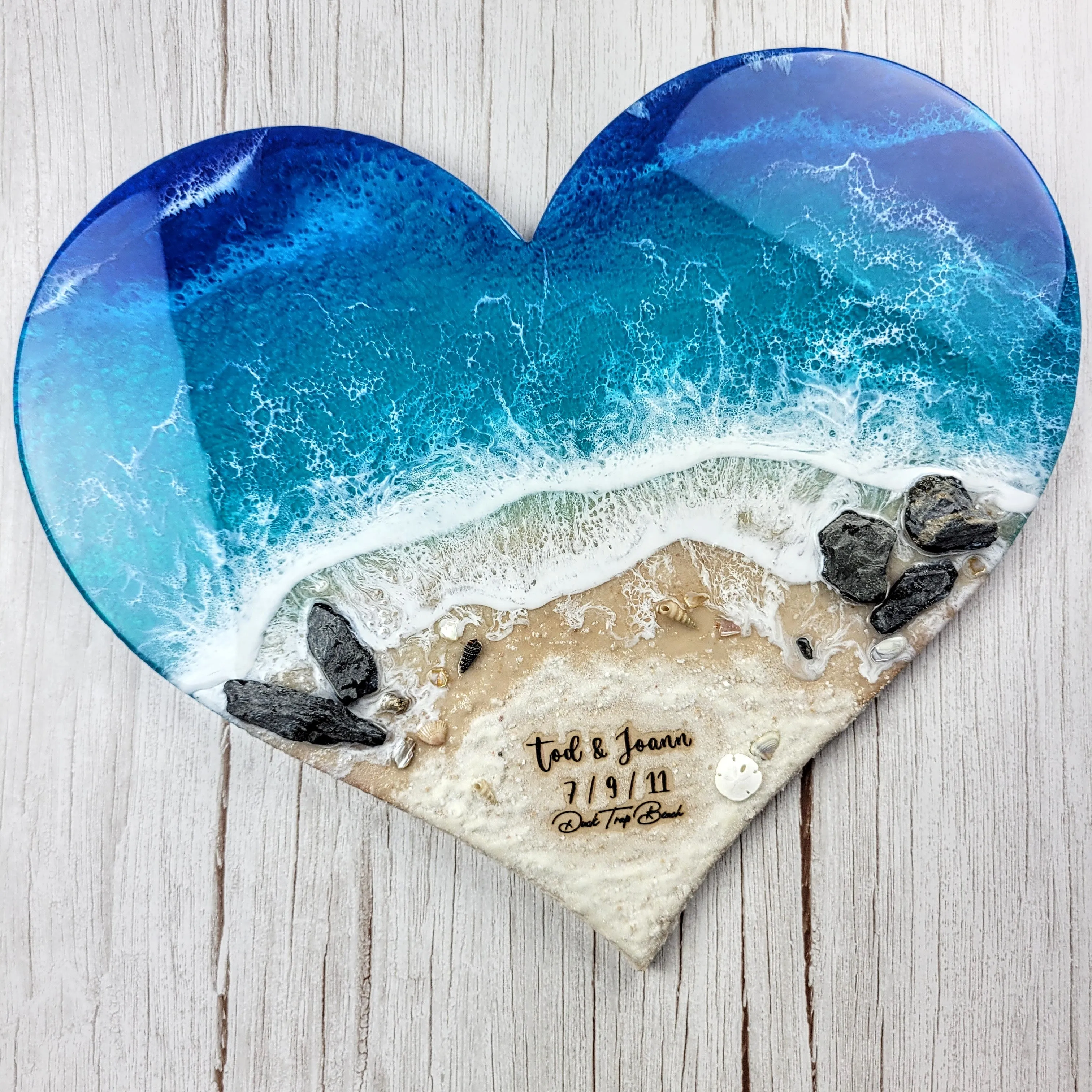Customized Beach Heart - Made-to-Order