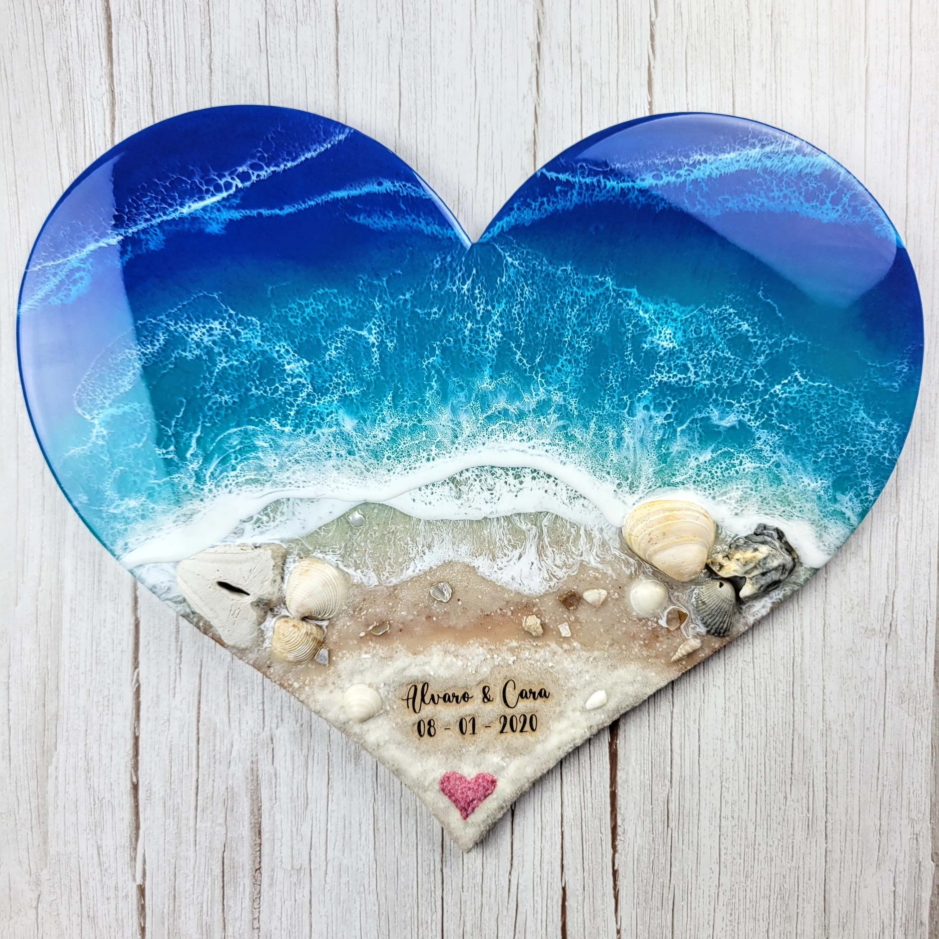 Customized Beach Heart - Made-to-Order