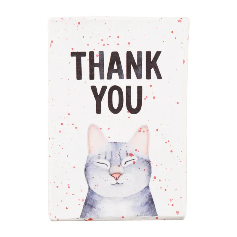 Gift Boxes-Thank you Cat-Paper Mache-Rectangle-X-Small-Quantity 1