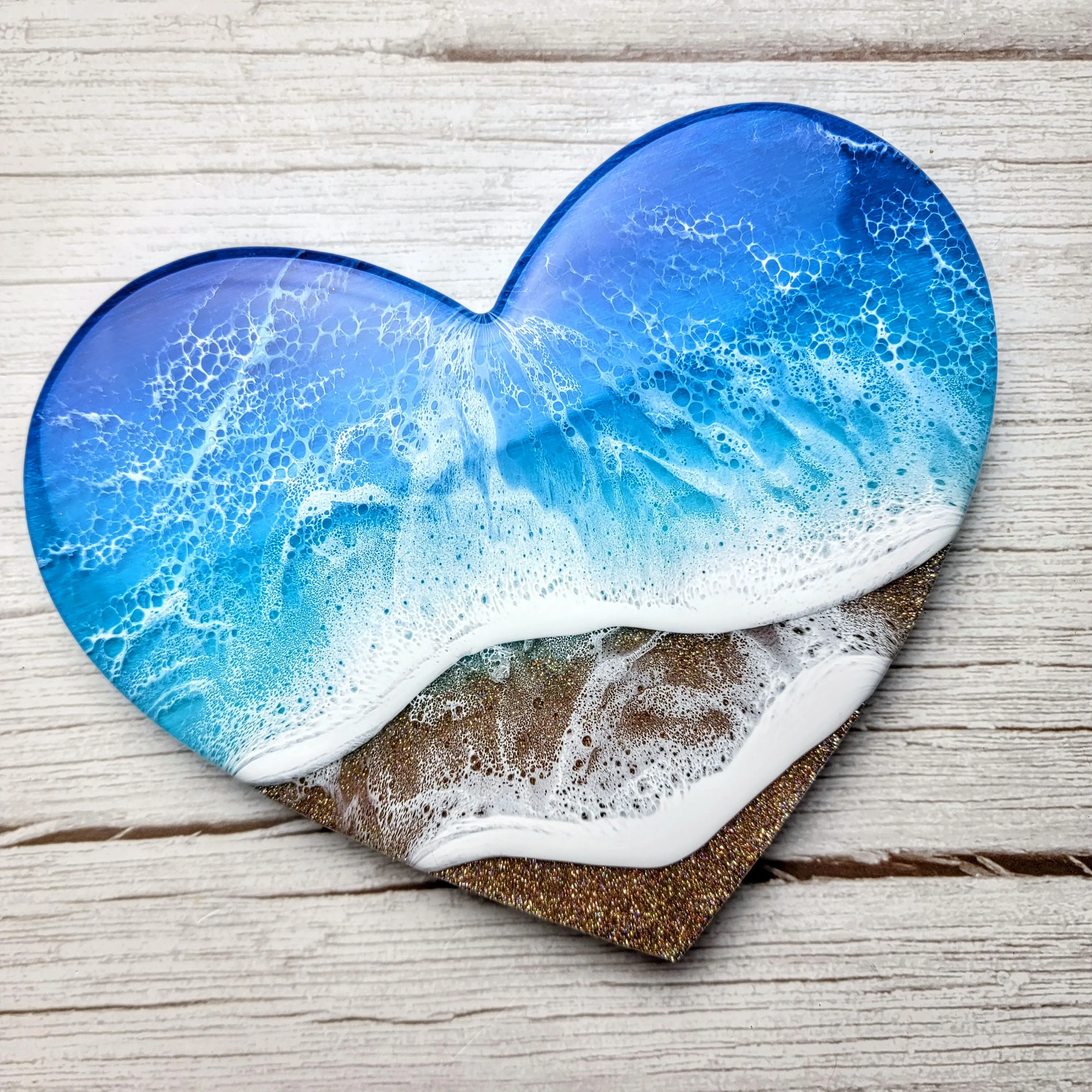 Glitter Beach Heart