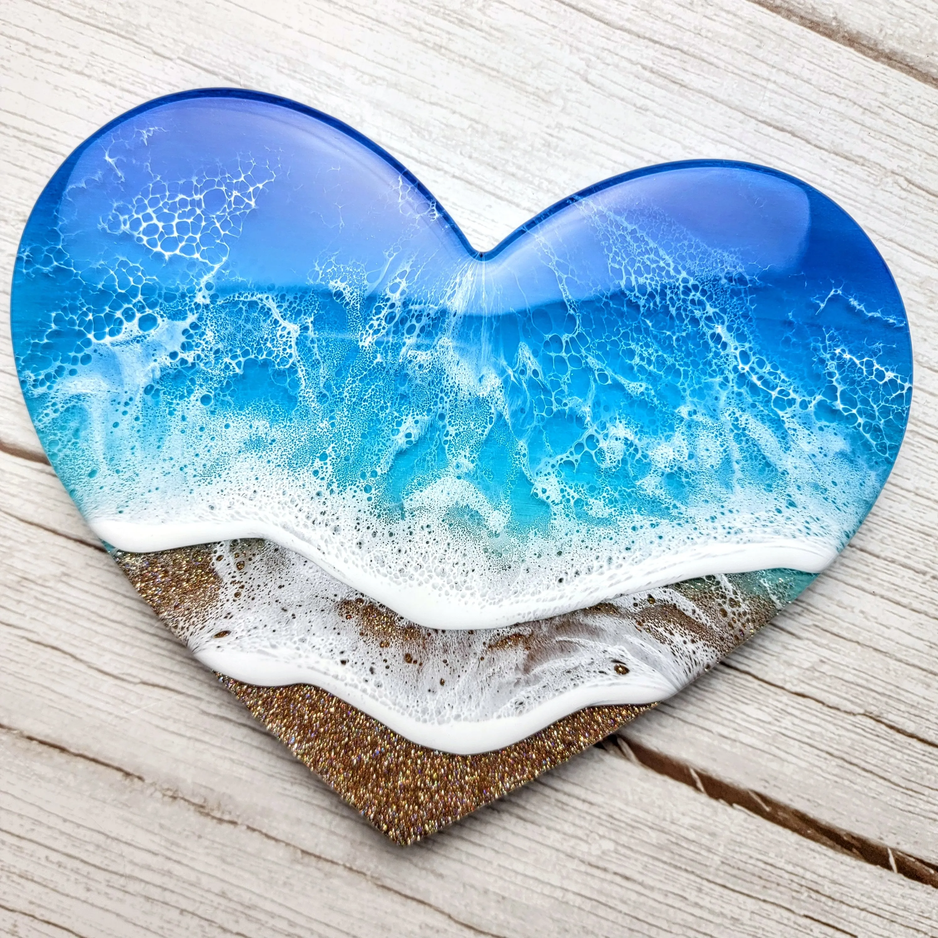 Glitter Beach Heart
