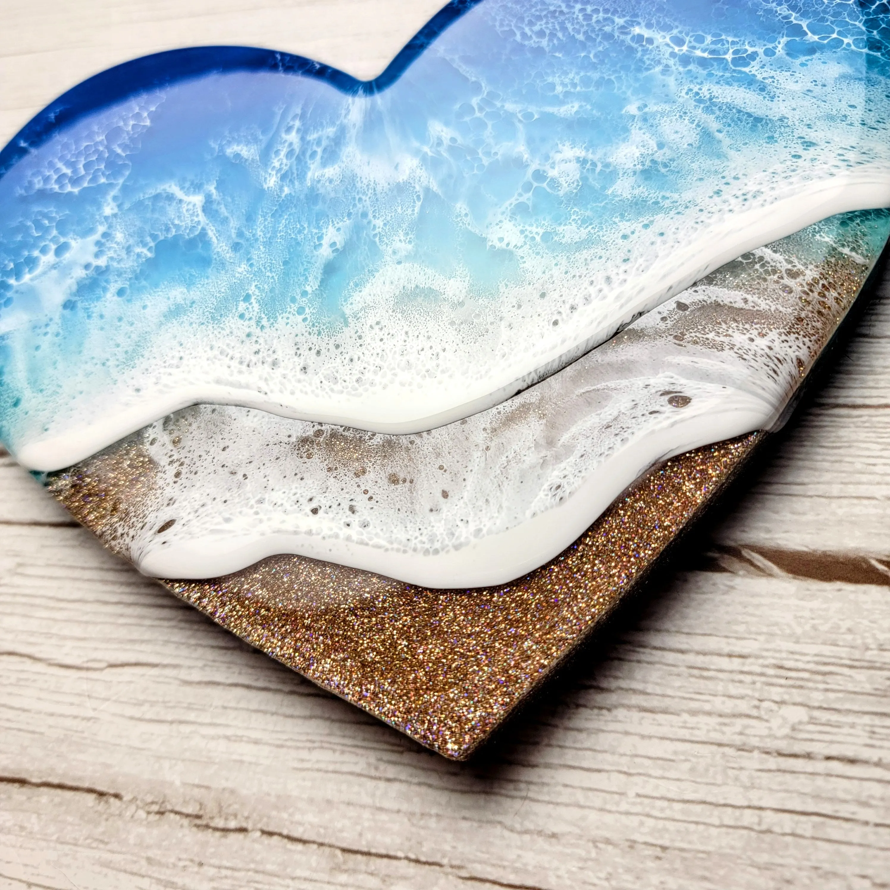 Glitter Beach Heart