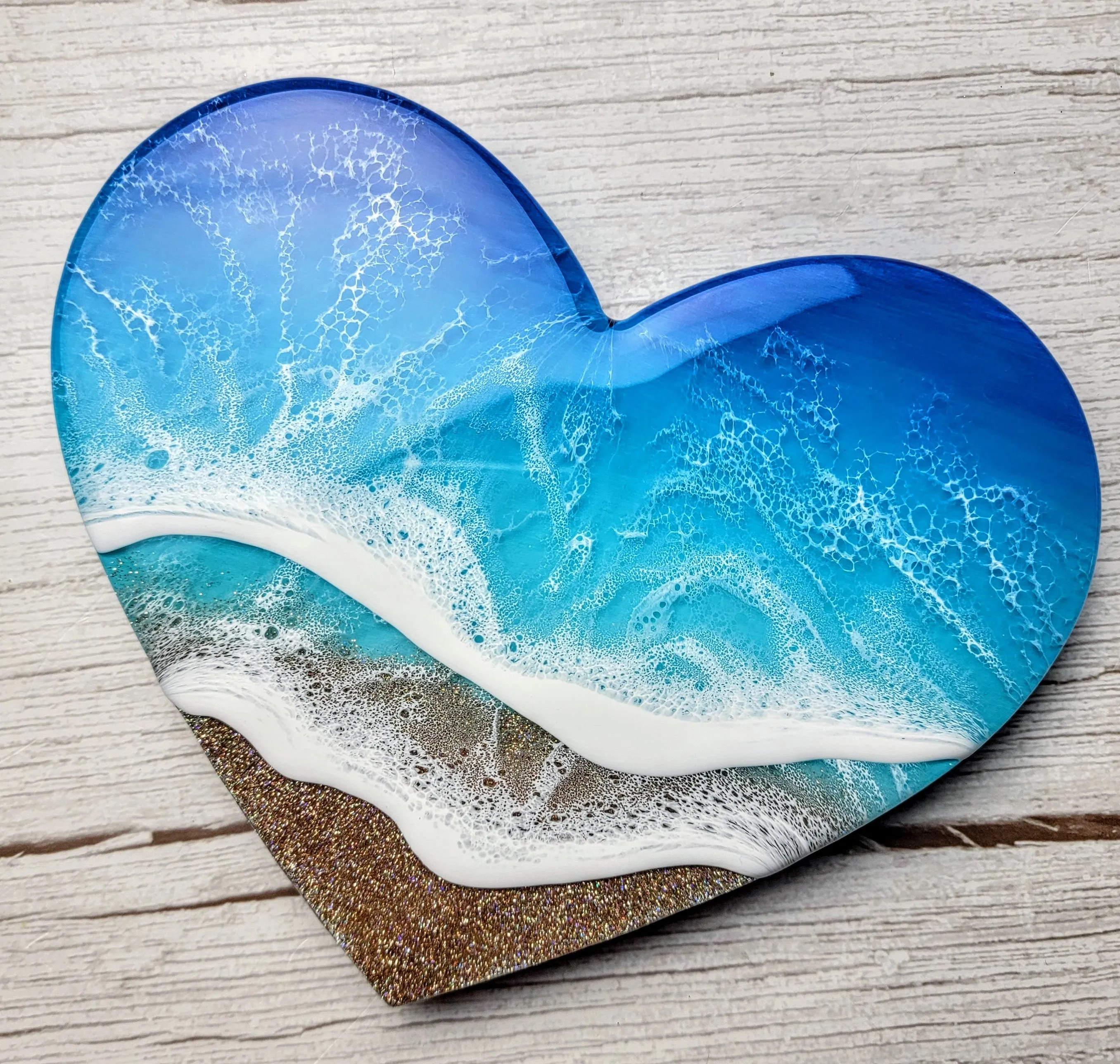 Glitter Beach Heart