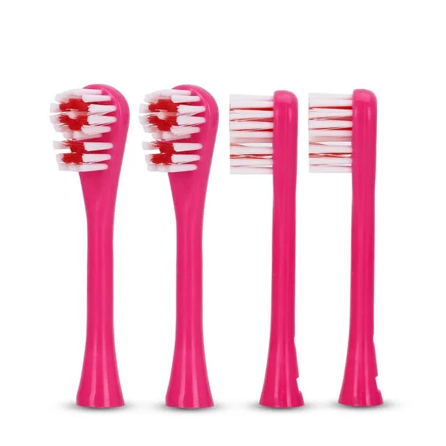 Hot Sell Children Cartoon Pattern Electric Toothbrush Double-sided Teeth Tooth Brush Heads For Kids with Soft Replacement Heads