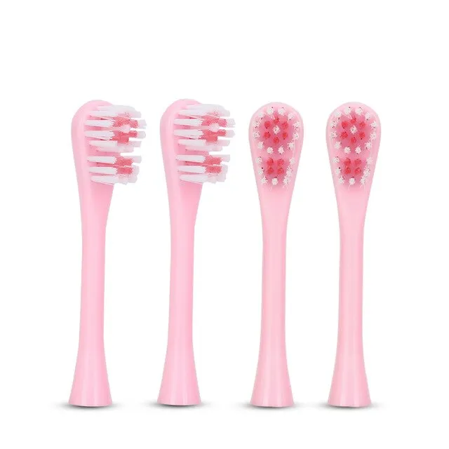 Hot Sell Children Cartoon Pattern Electric Toothbrush Double-sided Teeth Tooth Brush Heads For Kids with Soft Replacement Heads