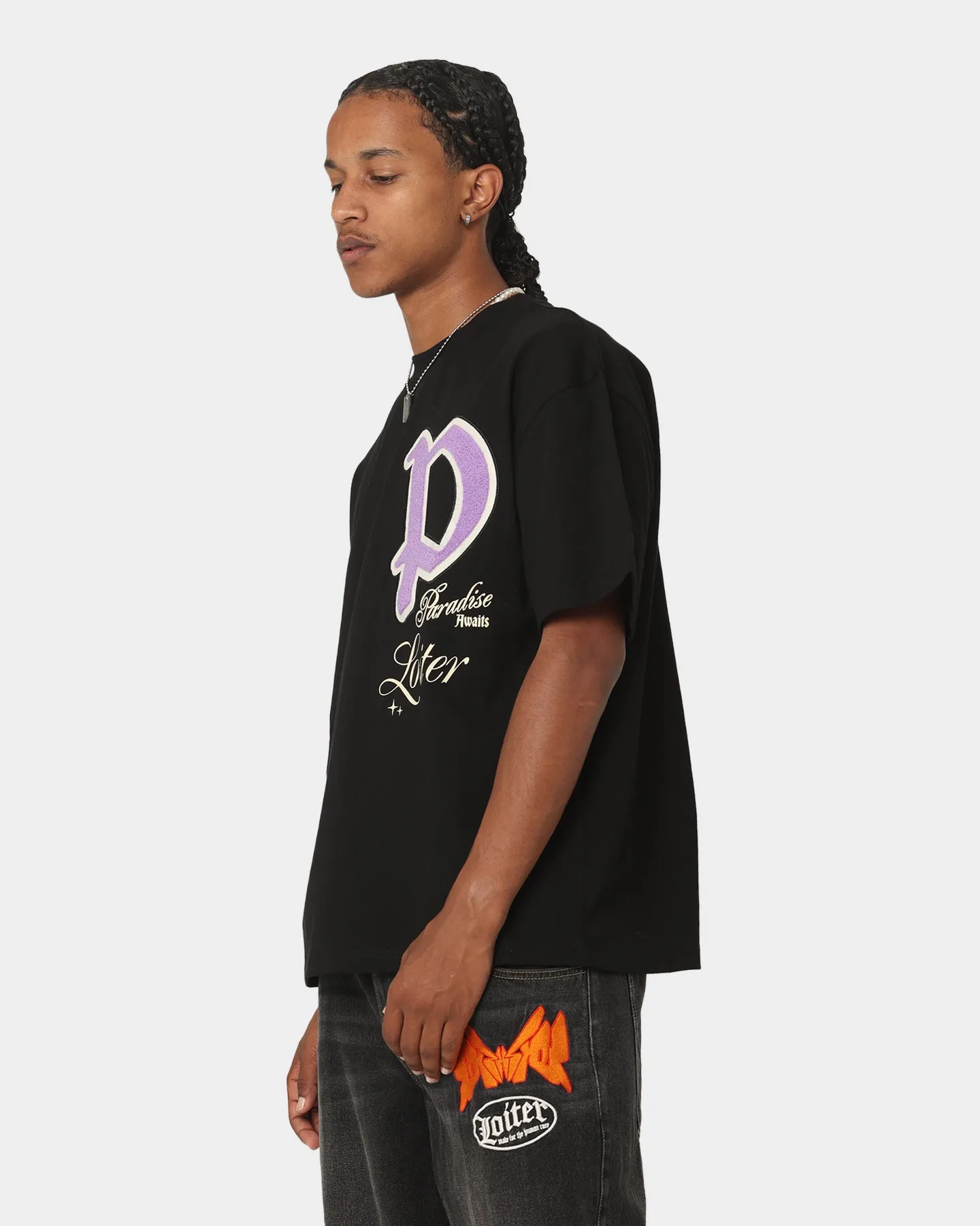 Loiter Paradise T-Shirt Black