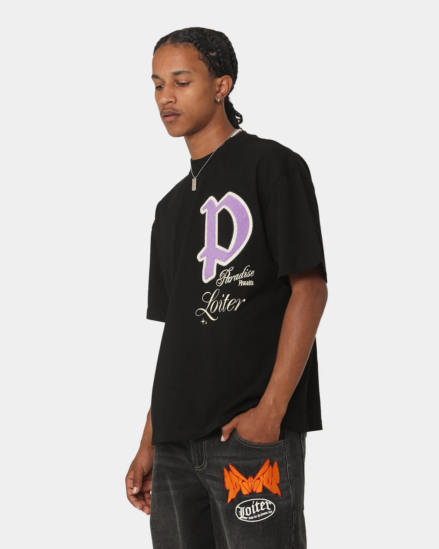 Loiter Paradise T-Shirt Black