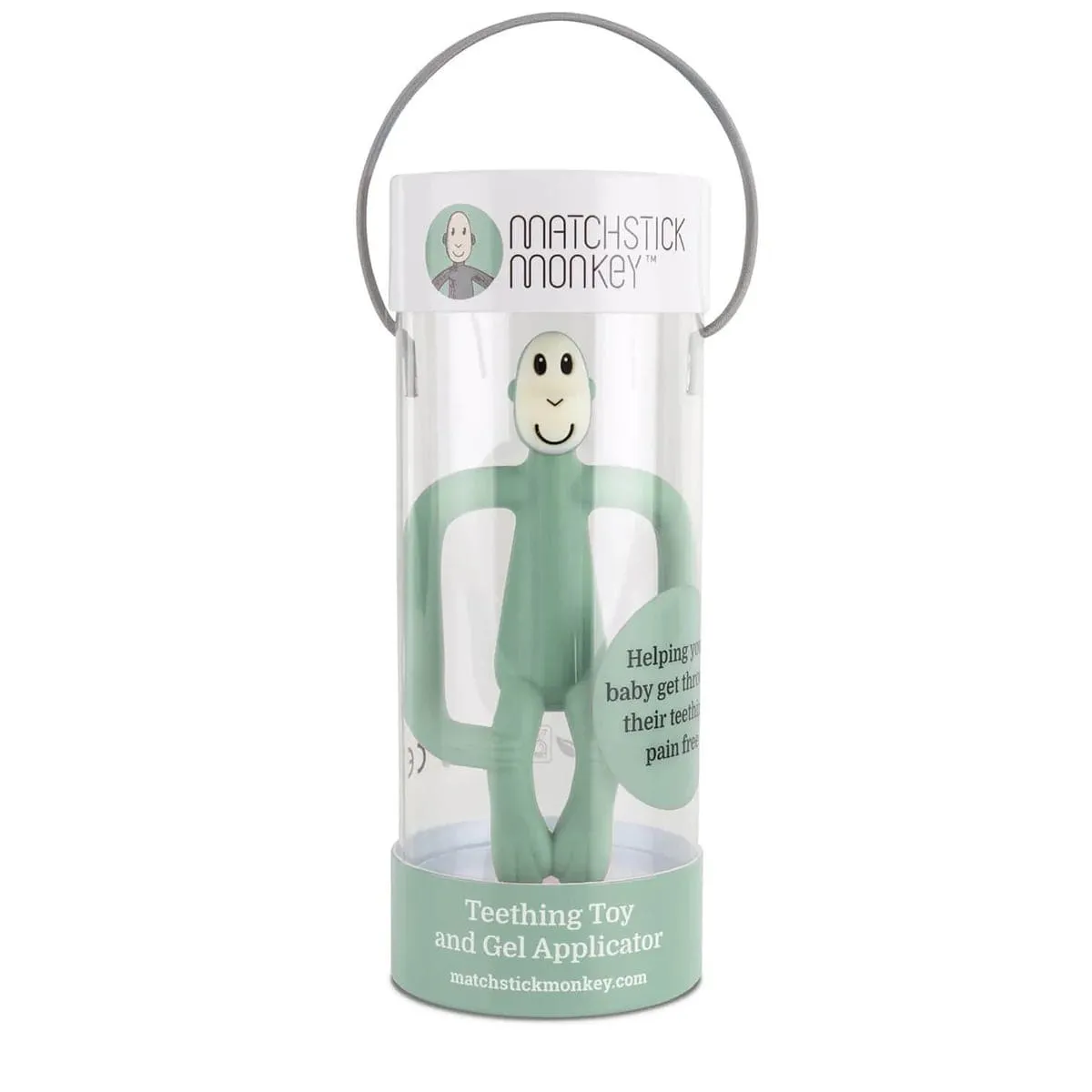 Matchstick Monkey Teething Toy - Mint Green
