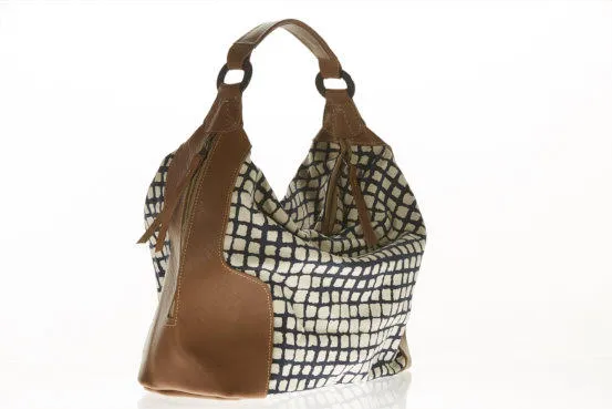 Nic by SOSH - Linen & Leather Bag, 4 Colors available