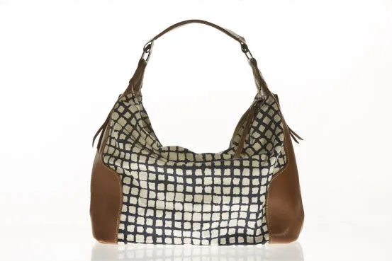 Nic by SOSH - Linen & Leather Bag, 4 Colors available