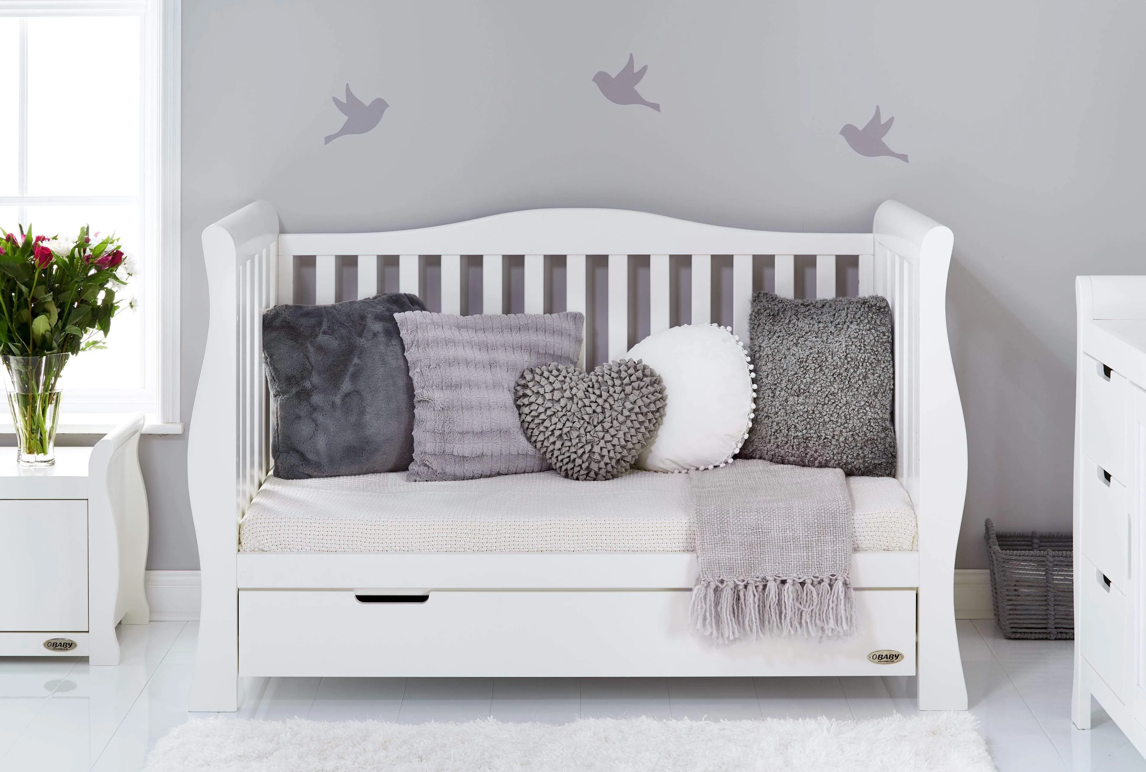 Obaby Stamford Luxe 2 Piece Room Set White