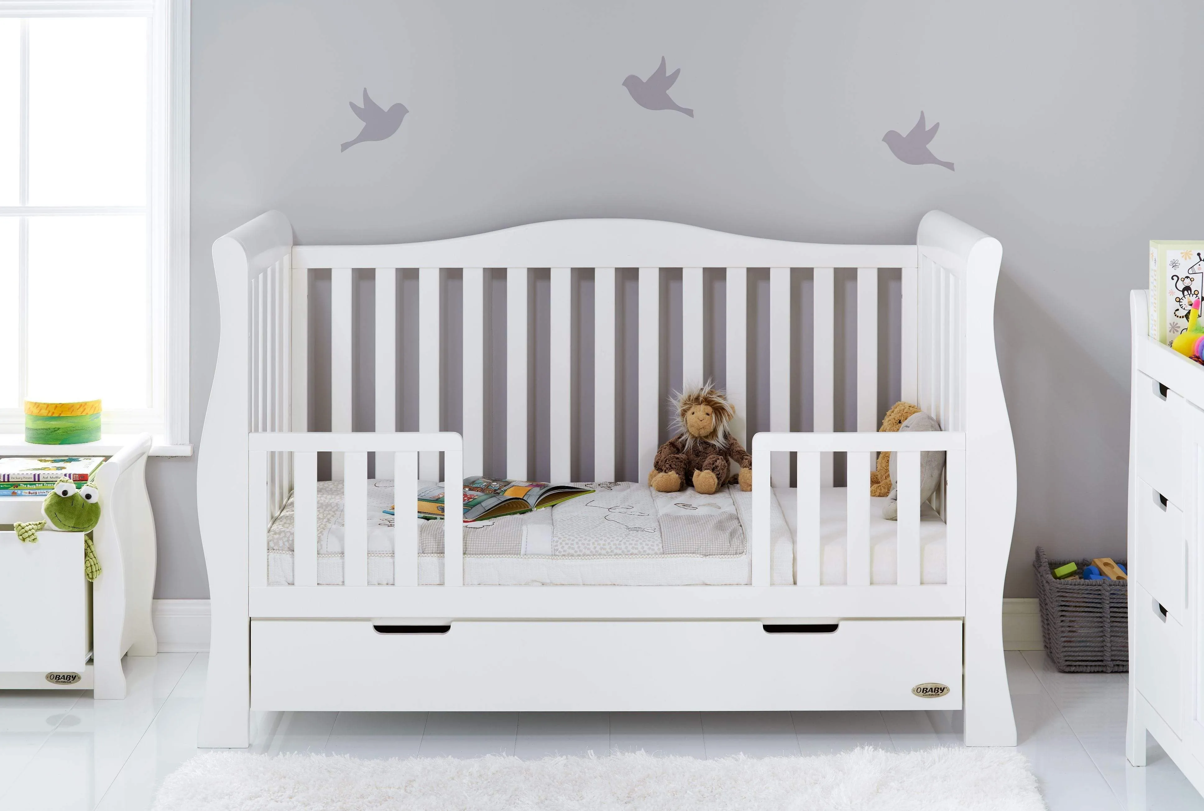 Obaby Stamford Luxe 2 Piece Room Set White