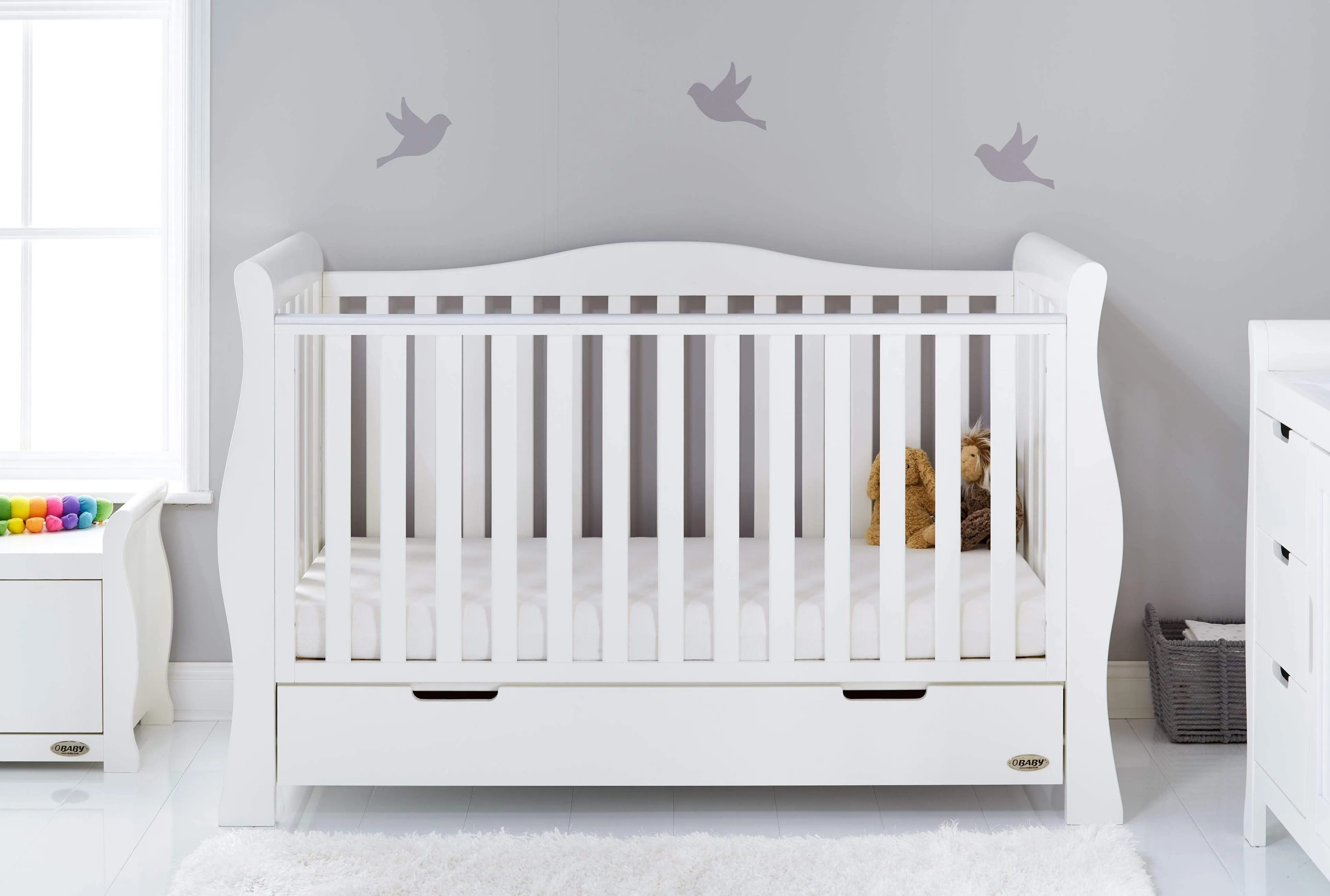Obaby Stamford Luxe 2 Piece Room Set White