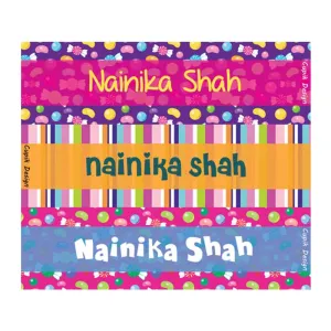 Personalised Candy Land Waterproof Stickers - Rectangular