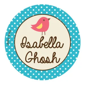 Personalised Waterproof Stickers - Lil Birdy, Set of 28