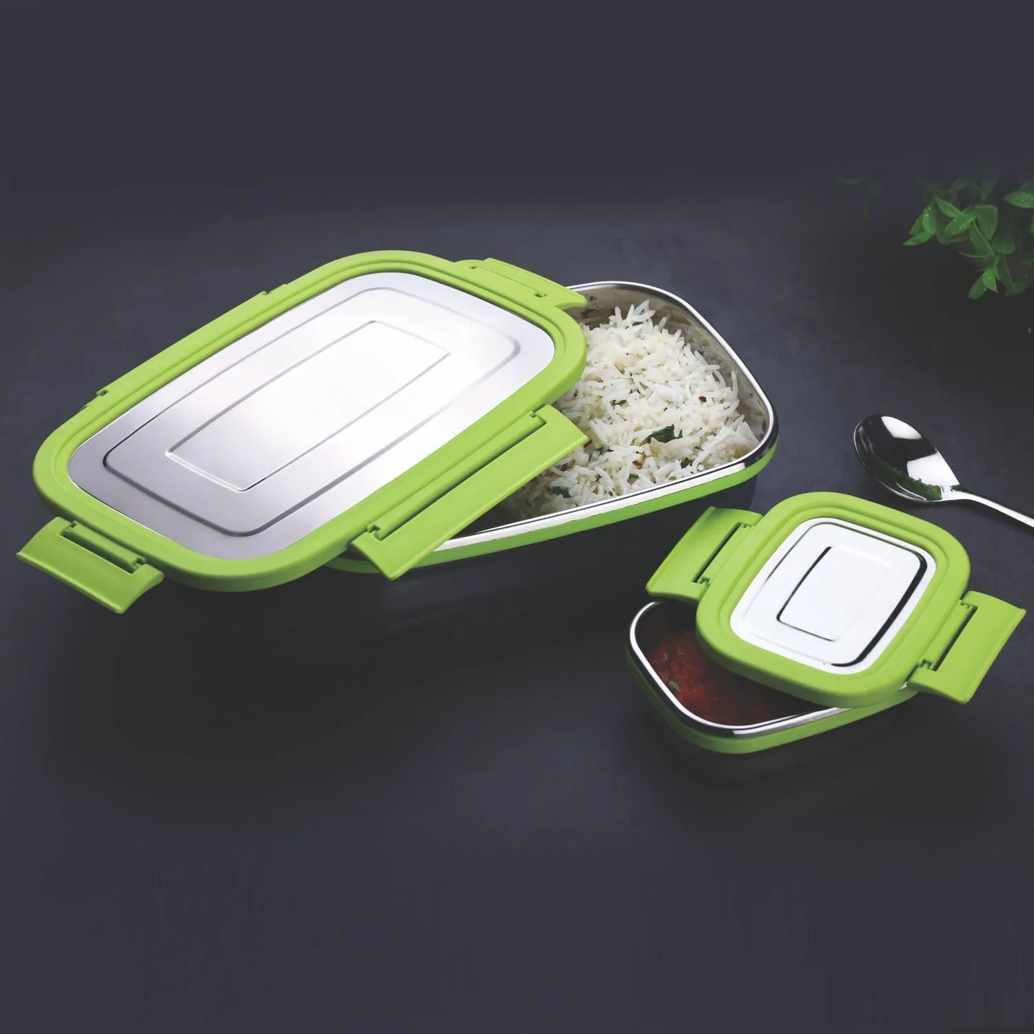 stainless Steel Lunch Pack for Office & School Use