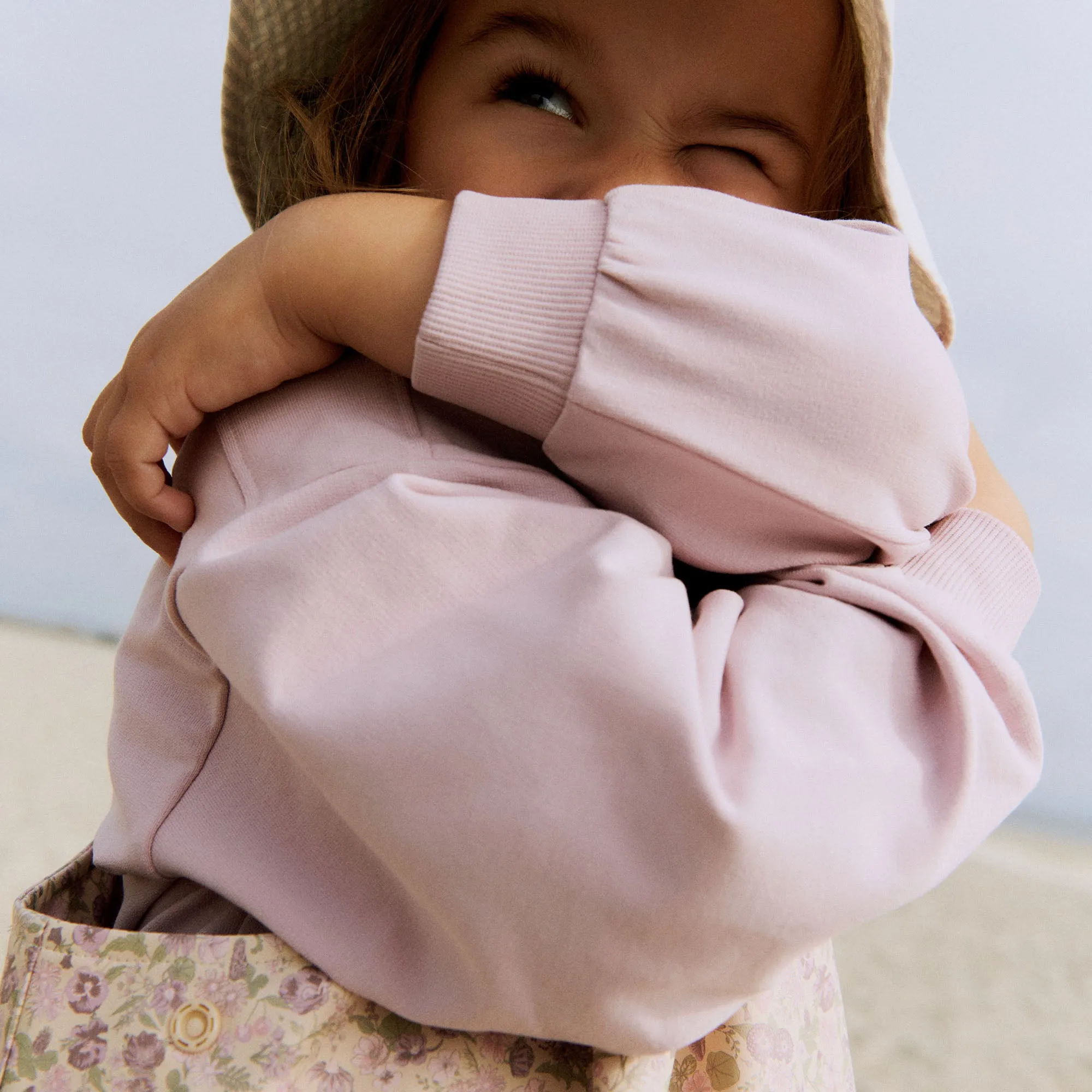 Sweatshirt L/S Embroidery Eliza - lavender mist
