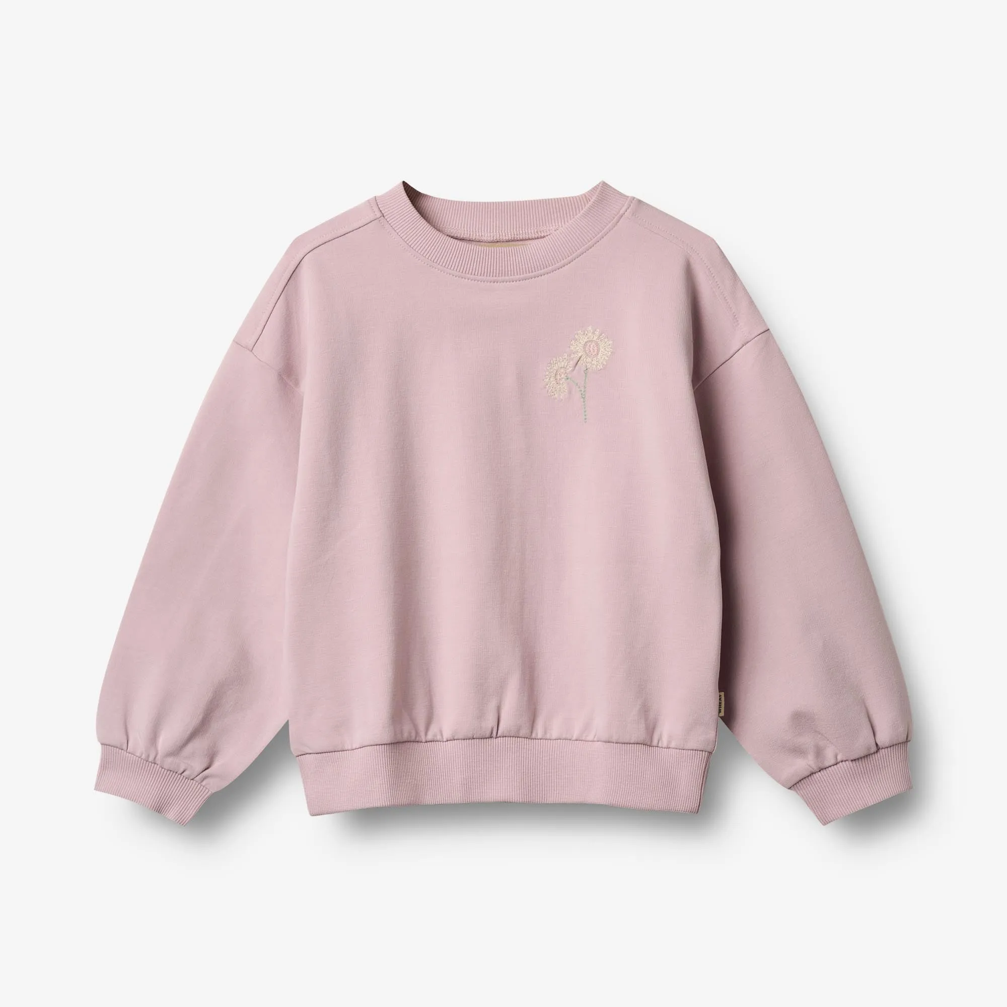 Sweatshirt L/S Embroidery Eliza - lavender mist