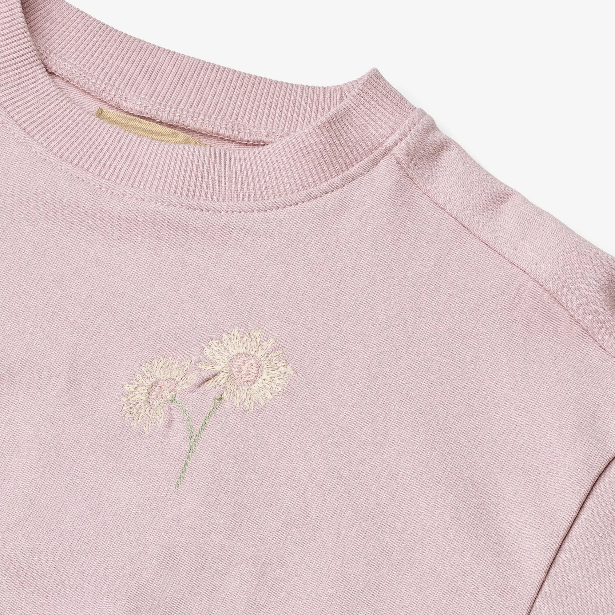 Sweatshirt L/S Embroidery Eliza - lavender mist