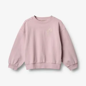 Sweatshirt L/S Embroidery Eliza - lavender mist