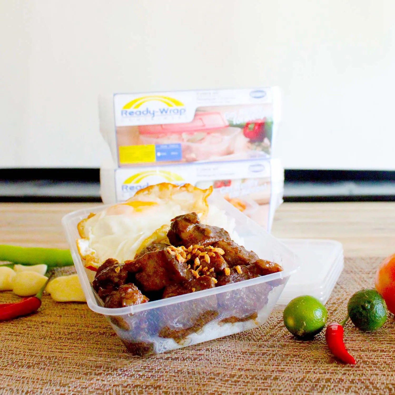 Uratex Rectangular Microwavable Food Container (500 mL)