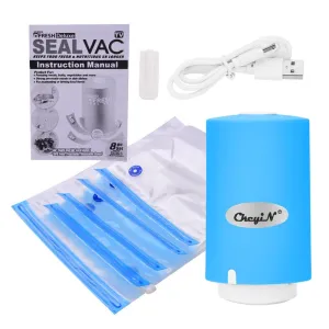 USB Rechargeable Food Vacuum Sealer Packing Sealing Machine For Food Saver Vacuum Sealer Pump Vacuum Packer Packing  Sealer Bags