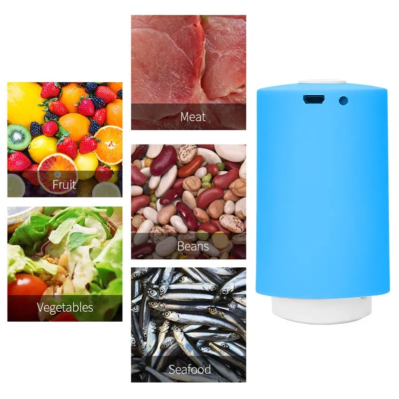 USB Rechargeable Food Vacuum Sealer Packing Sealing Machine For Food Saver Vacuum Sealer Pump Vacuum Packer Packing  Sealer Bags