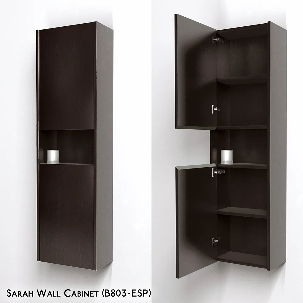 Wyndham Collection Amanda 22 Modern Vanity Set - Espresso