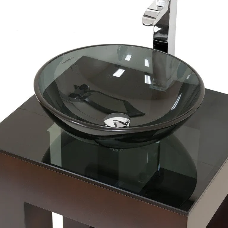 Wyndham Collection Amanda 22 Modern Vanity Set - Espresso